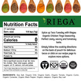 Riega Foods Chicken Tinga Taco Seasoning, Case of 8, 1.1 oz