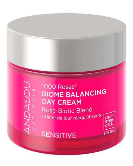 Andalou Naturals Biome Balancing Sensitive Face Cream, Gluten-Free, 1.7 Oz.