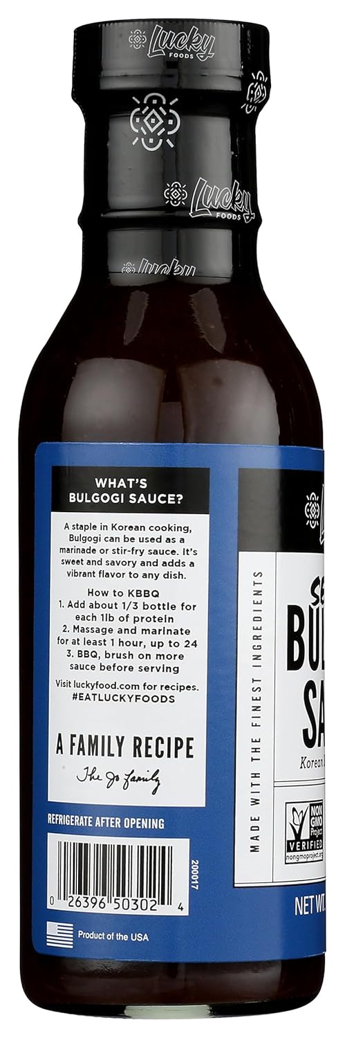 Seoul Vegan Bulgogi Sauce, Korean BBQ, Gluten-Free, Soy-Free, Case of 6 (15 oz)
