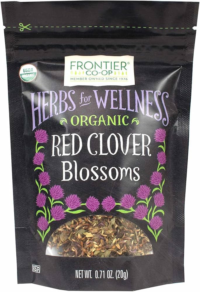Frontier Natural Products Coop - Organic Red Clover Blossom, 8 oz (Pack of 12) - Herbal Tea Bulk