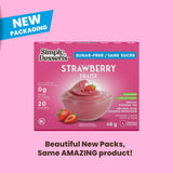 Simply Delish Sugar-Free Strawberry Pudding Mix, Case of 6, 1.7 Oz – Keto-Friendly, Low-Calorie Dessert