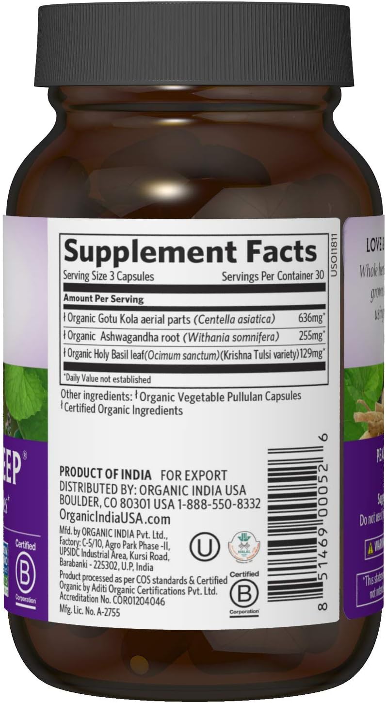 Supplement bottle with label showing 'Supplement Facts' and product details.