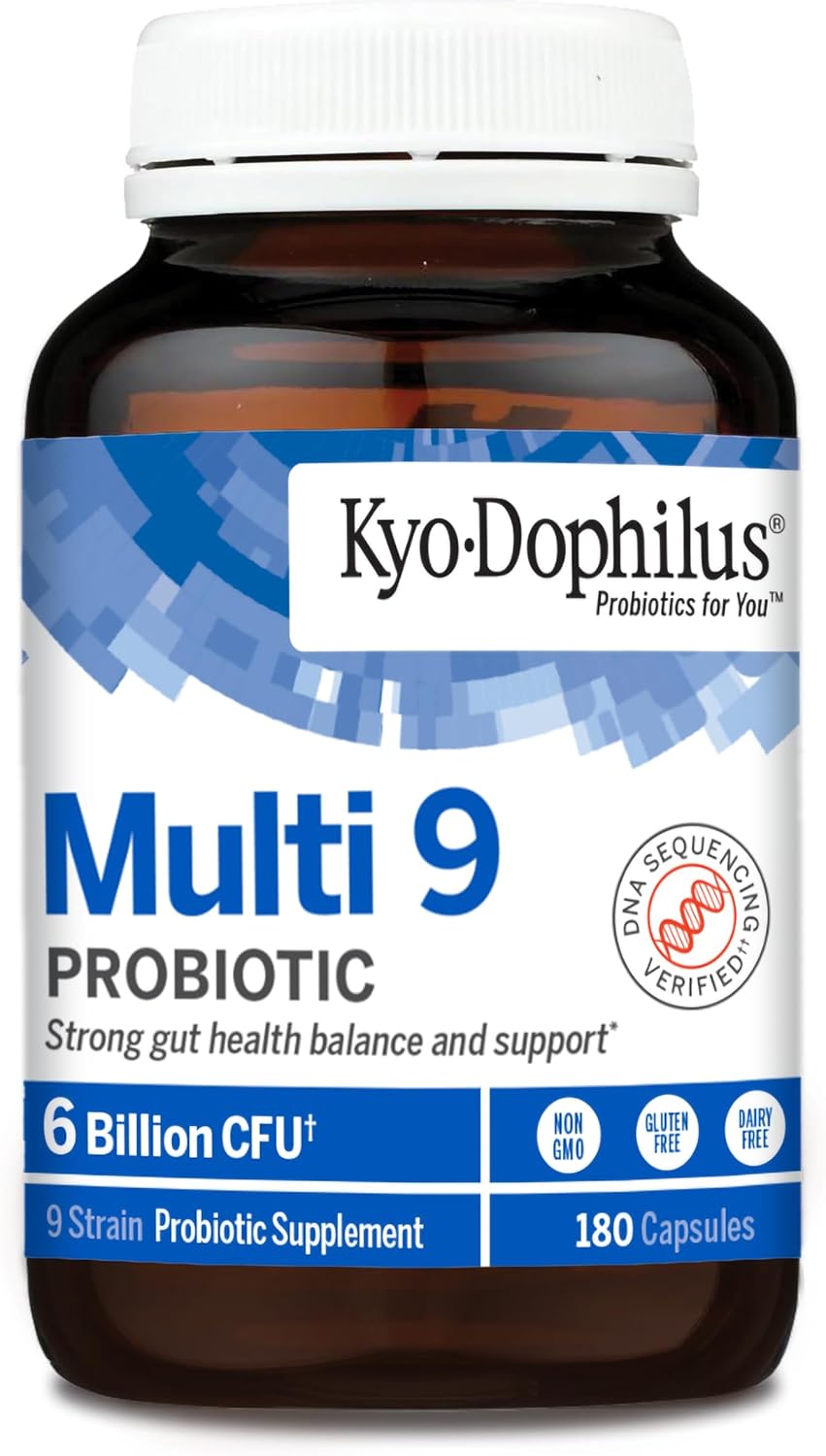 Kyolic Kyo-Dophilus 9 Probiotic Supplement, 9 Billion CFU, Digestive & Immune Support, 90 Capsules
