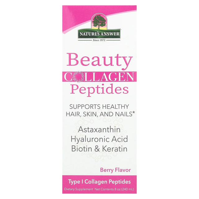 Nature's Answer - Beauty Collagen Peptides Liquid, 8 fl oz - Gluten & Yeast Free