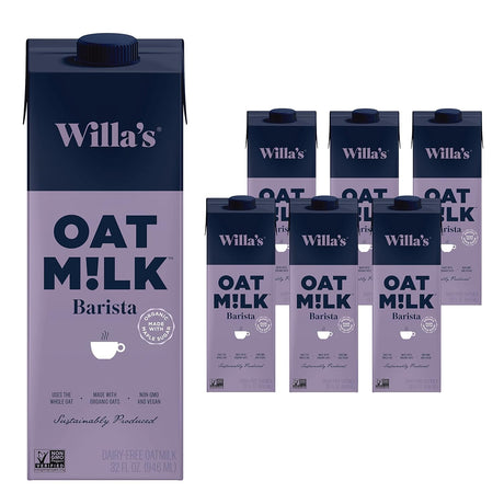 Willa's Oat Milk Organic Barista - 6-Pack of 32 fl. oz. Cartons - Cozy Farm 