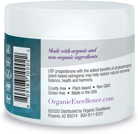 Organic Excellence Balance Plus Therapy Cream, 2 oz.