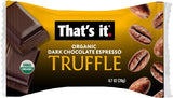 That's It - Organic Dark Chocolate Espresso Truffles, 4.2 oz (Case of 6) - Dairy Free Snacks
