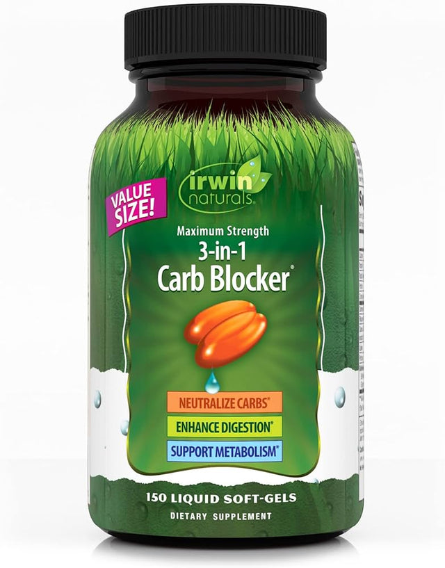 Irwin Naturals - Carb Blocker 3-in-1, 150 Softgels - Weight Management Support