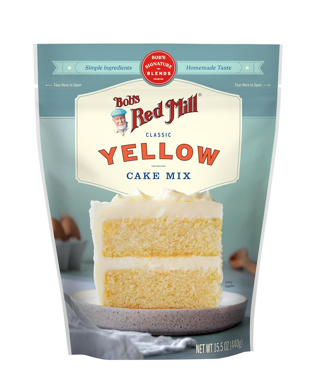 Bob's Red Mill Gluten-Free Yellow Cake Mix, 15.5 oz, Case of 4