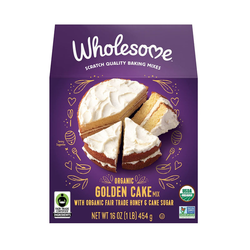 Wholesome Baking Mix Cake Golden (Pack of 6 - 16oz) - Cozy Farm 