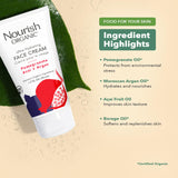 Nourish Organic Ultra-Hydrating Argan & Pomegranate Facial Cream, 1.7 oz