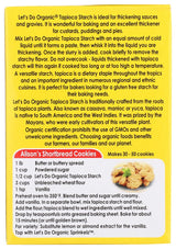 Let's Do Organics Tapioca Starch, Gluten-Free, 6 oz, Case of 6
