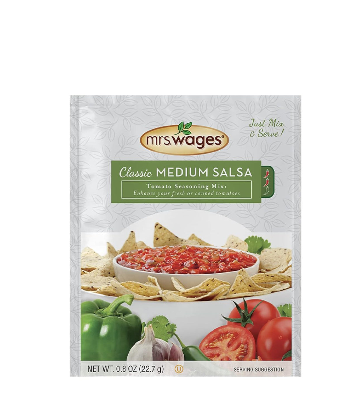 Mrs. Wages Classic Salsa Seasoning Mix, Medium, 12 - .8 Oz. Pk. - Cozy Farm 