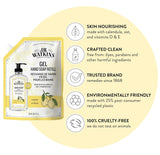 J.R. Watkins Lemon Hand Soap Gel Refill, Pack of 3, 34 FL OZ Each