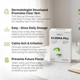 Lomalux Eczema Pill packaging with product details on a white background