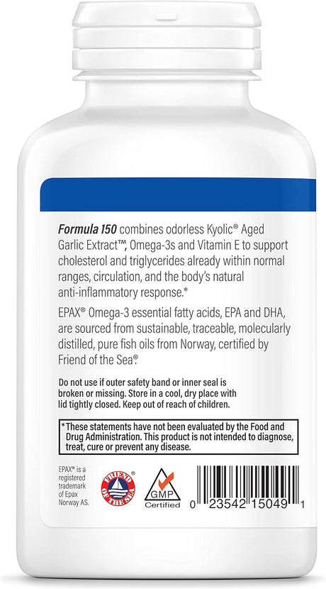 Kyolic Aged Garlic Extract - EPA Cardiovascular Support (90 Softgels)