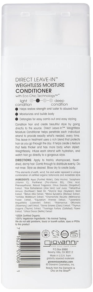 Giovanni DIRECT LEAVE-IN™ WEIGHTLESS MOISTURE CONDITIONER, 8.5 Fl Oz.