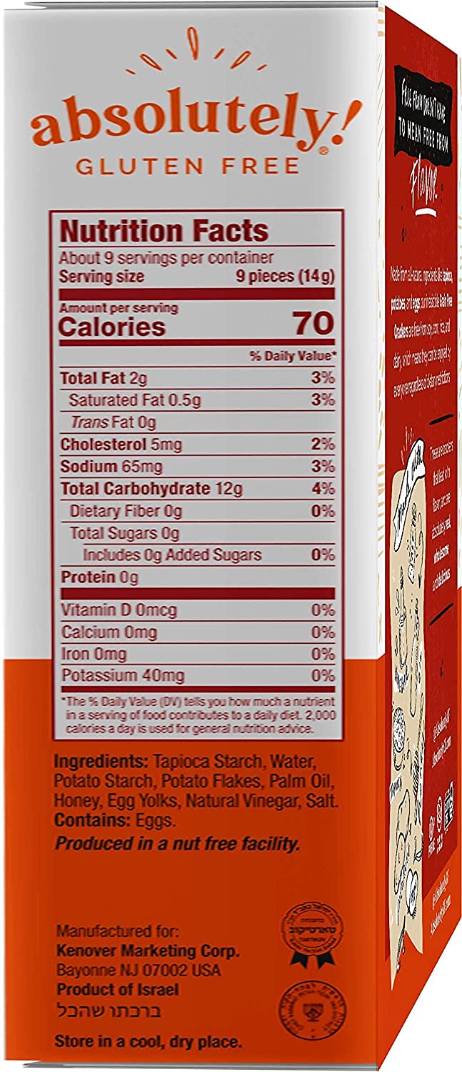 Absolutely Gluten Free Original Flatbread - 5.29 Oz. Pack of 12