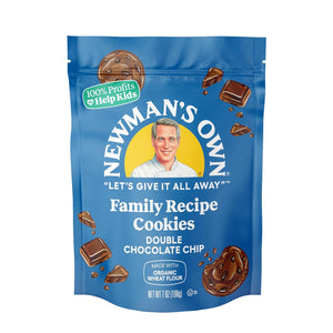 Newman's Own Organics Double Chocolate Chip Cookies, Case of 6, 7 Oz – USDA Certified Organic Cookies