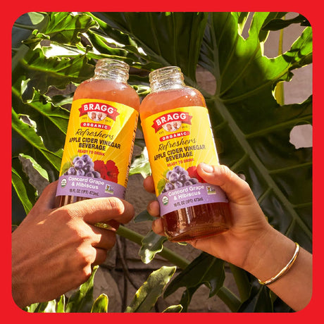 Bragg Apple Cider Vinegar Hibiscus Refreshers, 12 x 16 fl oz.