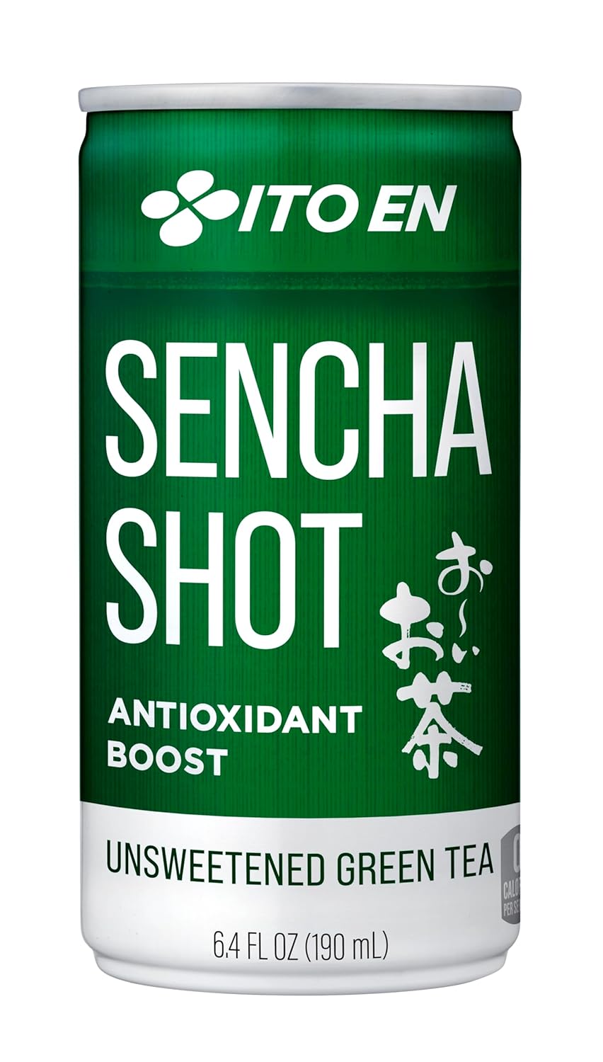 Ito En Sencha Green Tea Shot, Unsweetened, 6.4 oz, Pack of 30