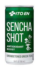 Ito En Sencha Green Tea Shot, Unsweetened, 6.4 oz, Pack of 30