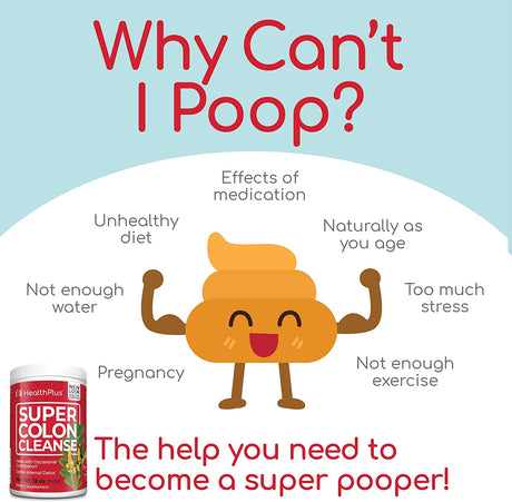Health Plus Super Colon Cleanse Powder (12 Oz.) - Cozy Farm 
