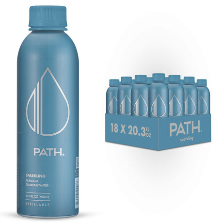 Pathwater - Sparkling Purified Water, 20.3 fl oz (Pack of 12) - Premium Hydration Solution