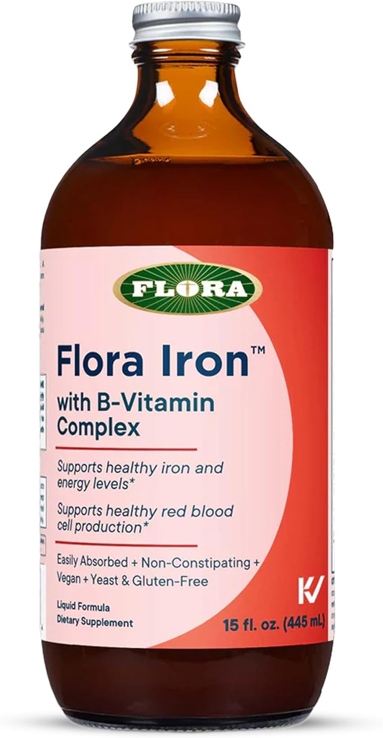 Flora Iron B Vitamin Complex Liquid, 15 Fl. Oz
