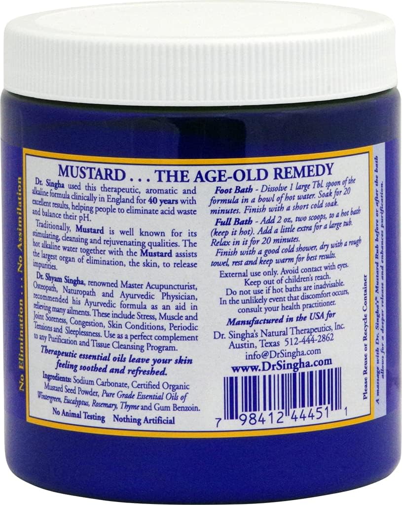 Dr. Singha's Premium Mustard Bath, 16 oz