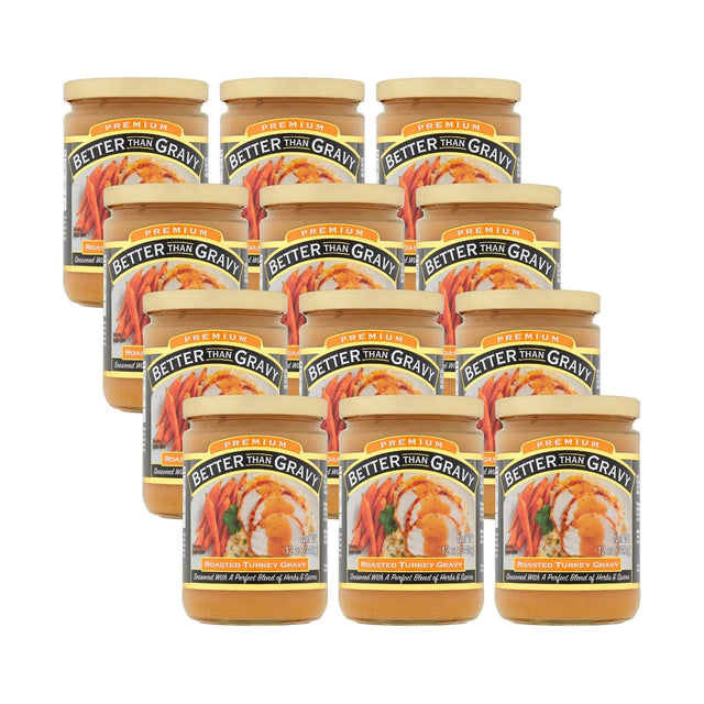Better Than Gravy - Gravy Roasted Turkey, 12 oz (Pack of 12) - Ready To Serve