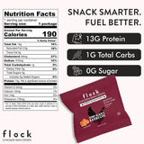 Flock Chicken Skin Chips, BBQ, 2.5 oz., Pack of 8