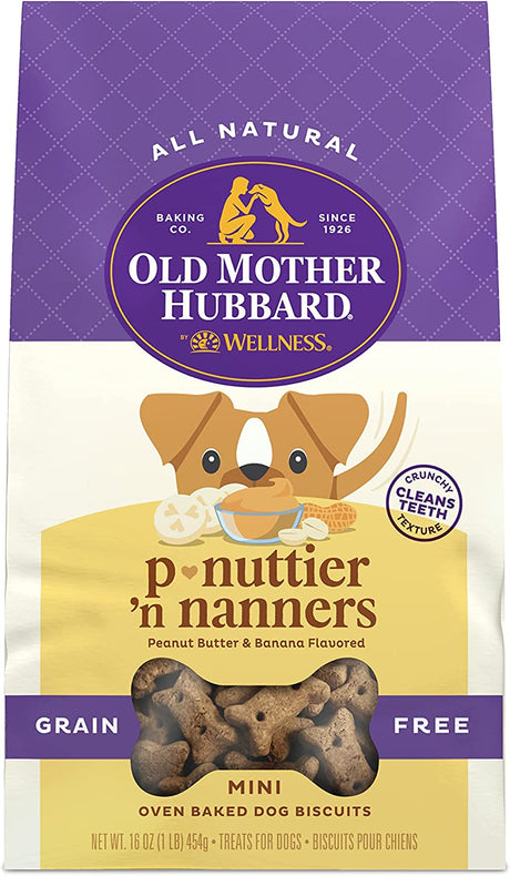 Old Mother Hubbard P-Nuttier Small Biscuit, 16 Oz (Case of 4) - Cozy Farm 