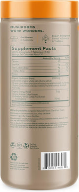 Supplement container with label showing supplement facts and ingredients.