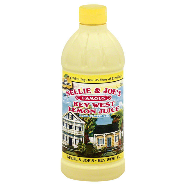 Nellie & Joe's Key West Lemon Juice, 16 fl oz (Case of 12) - Kosher Lemonade Ingredient