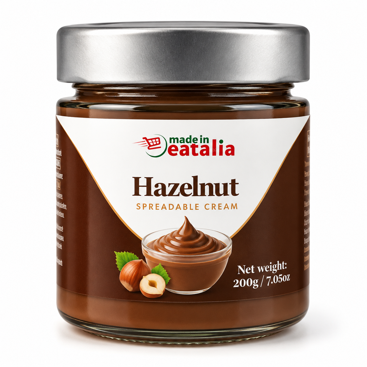 Made In Eatalia Hazelnut Spreadable Cream, 200g