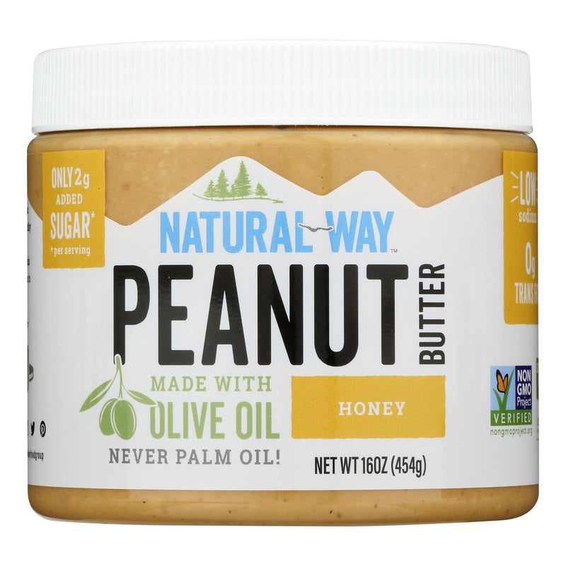 Jars  Natural Way Peanut Butter Honey (Pack of 6-16oz Jars) - Cozy Farm 