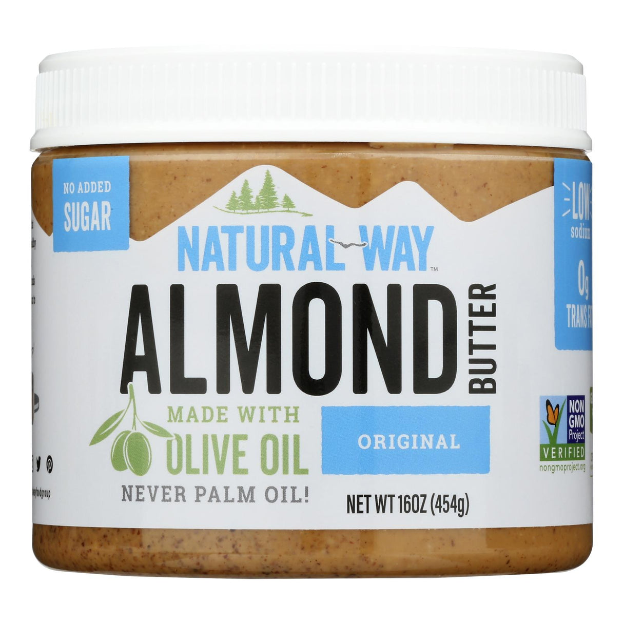 Jars  Natural Way Almond Butter Original (Pack of 6-16oz Jars) - Cozy Farm 