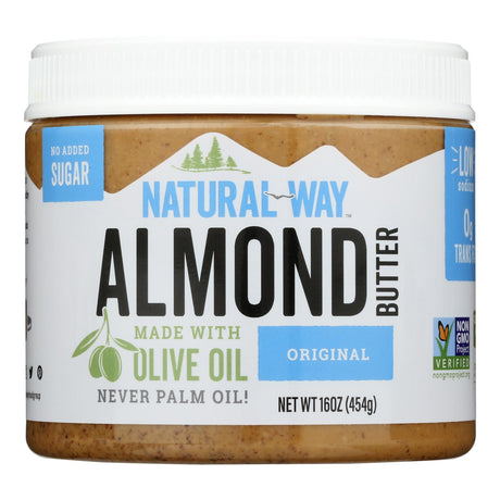 Jars  Natural Way Almond Butter Original (Pack of 6-16oz Jars) - Cozy Farm 