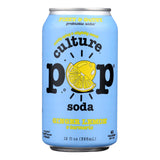 Culture Pop Soda, Ginger Lemon, 4/12 Fl Oz Each, 6 Pack - Cozy Farm 