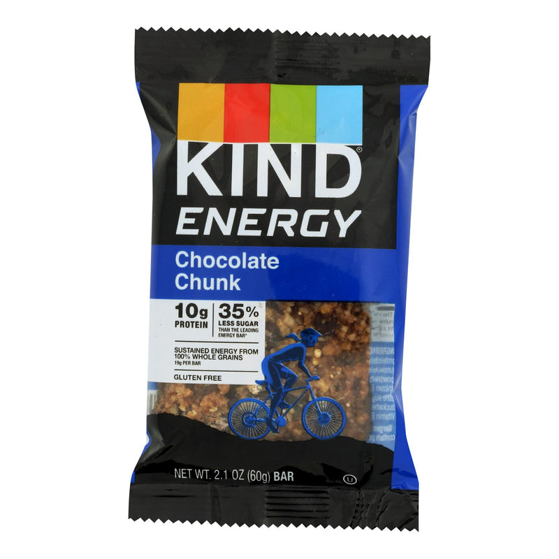 Kind - Bar Energy Chocolate Chunk - Case Of 12-2.1 Oz - Cozy Farm 