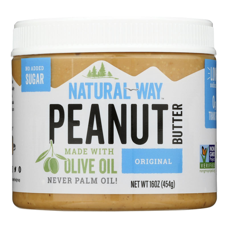 Jars  Natural Way Peanut Butter Original (Pack of 6-16oz Jars) - Cozy Farm 