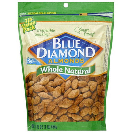 Blue Diamond Almonds - Case of 6 - 16 oz Bags - Cozy Farm 