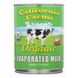 California Farms Organic Evaporated Milk, 12 fl oz (Case of 24) - Baking Ingredient