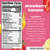 Noka Pineapple Strawberry Smoothie, 4.22 oz, Pack of 6