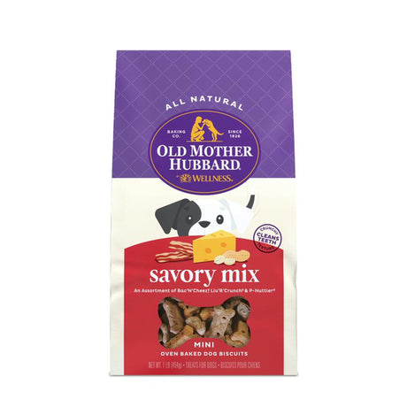 Old Mother Hubbard Temperature Controlled Savory Mix Mini Biscuits - Case of 4 (16 Oz) - Cozy Farm 