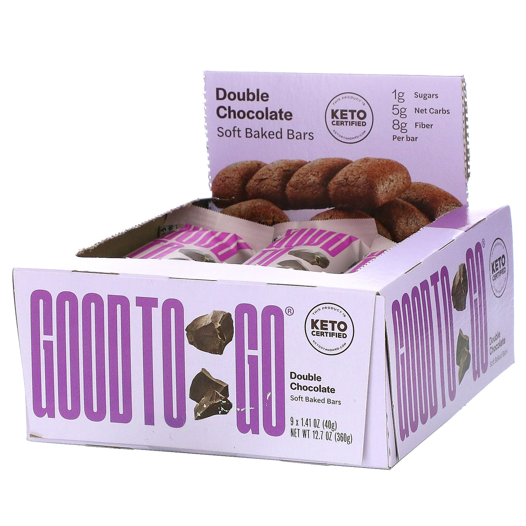 Good To Go - Keto Snack Bar Double Choco - Case Of 9-1.41 Oz - Cozy Farm 