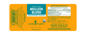 Herb Pharm Mullein Flower Extract - Respiratory Support - 1 Fl Oz