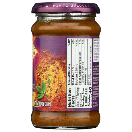 Patak's Mild Curry Spice Paste, Pack of 6, 10 Oz. Jars