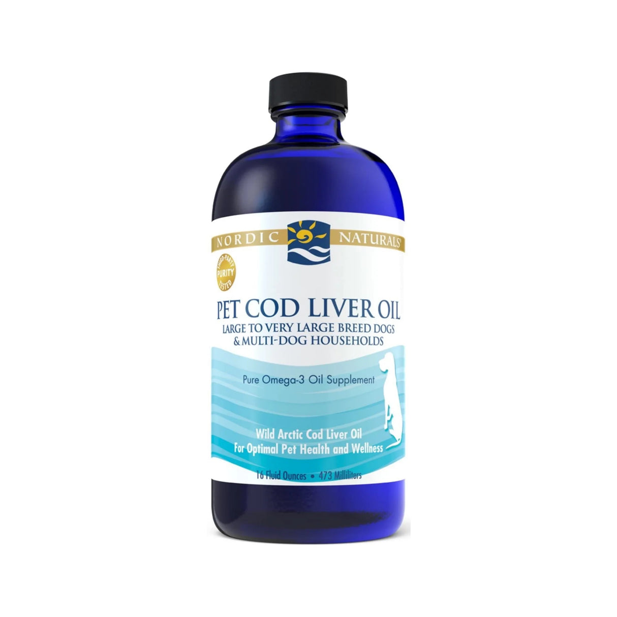 Nordic Naturals - Pet Cod Liver Oil for Large Dogs, 16 fl oz - Omega-3 Supplement